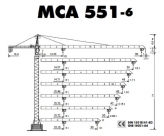 Gru annunci Gru edile a torre Comedil MCA 551-6 vendita macchina Gru edile a torre Comedil MCA 551-6 usati offerte aste macchine utensili attrezzature e macchinari