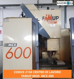 2158 CENTRO DI LAVORO FAMUP mod. MCX 600 usato  immagine Macchinari usati in vendita