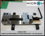 Morsa nuova di precisione in acciaio Mod.M011-150-300 usato MORSA A MACCHINA CON BASE GIREVOLE 360°  foto 10