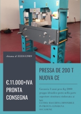 Presse annunci Pressa DE 200 T nuova CE vendita macchina Pressa DE 200 T nuova CE usati offerte aste macchine utensili attrezzature e macchinari