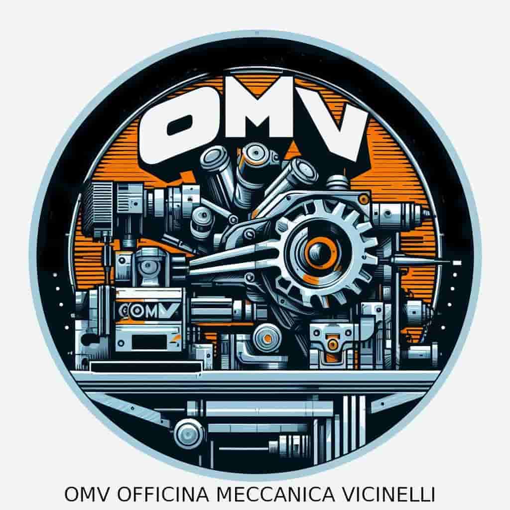 logo O.M.V.officina meccanica Vicinelli