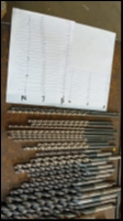 Tornio fresa punte hss serie extralunghe vari diametri usato BURATTO ROLL WASCH immagine Macchine Finitura Metalli usati in vendita