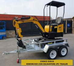 ESCAVATORE NUOVO CON RIMORCHIO JPC TRAILER usato Bobcat - mini escavatore E32, in vendita foto 10