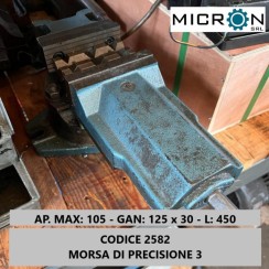 MORSA USATO DI PRECISIONE AP. MAX: 105 - GAN: 125 x 30 - L: 450 usato MORSA PER TRAPANO / FRESA foto 10