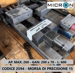 CODICE 2594 - MORSA DI PRECISIONE 15 usato TORNIO PARALLELO UNIVERSALE DMTG MOD CDS immagine Torni usati in vendita