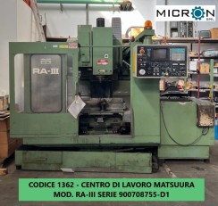 CENTRO DI LAVORO MATSUURA MOD RA-3 SERIE 900708755 usato CENTRO DI LAVORO ORIZZONTALE DAEWOO  foto 10