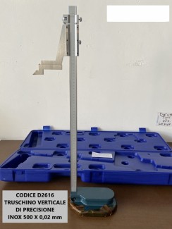 CODICE D2616 - TRUSCHINO VERTICALE DI PRECISIONE INOX 500 X 0,02 MM usato PUNTATRICI foto 10