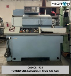 TORNIO CNC SCHAUBLIN MOD 125-CCN con CNC FANUC usato Bocca filiera rettangolare  immagine Varie Macchinari usati in vendita