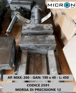 CODICE 2591 - MORSA DI PRECISIONE 12 usato Scantonatrice FIM-SCHIAVI Mod. VERSA 204 immagine Scantonatrici usati in vendita