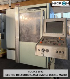 CENTRO DI LAVORO 5 ASSI DMU 50 DECKEL MAHO usato CODICE 409 CENTRO DI LAVORO SAIMP 4 ASSI foto 10