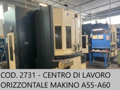 CENTRO DI LAVORO ORIZZONTALE MAKINO A55-A60 usato CENTRO DI LAVORO FANUC ALFA  T21iF  foto 10